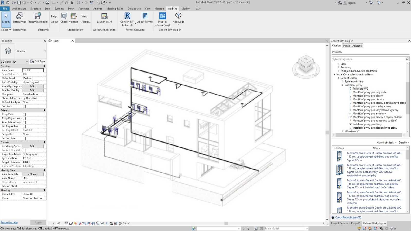 struktura výrobků v modulu Katalog v Autodesk® Revit® struktura výrobků v modulu Katalog v Autodesk® Revit®