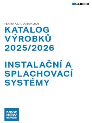 Sanitární a instalační systémy - technický katalog výrobků 2025/2026 Sanitární a instalační systémy - technický katalog výrobků 2025/2026