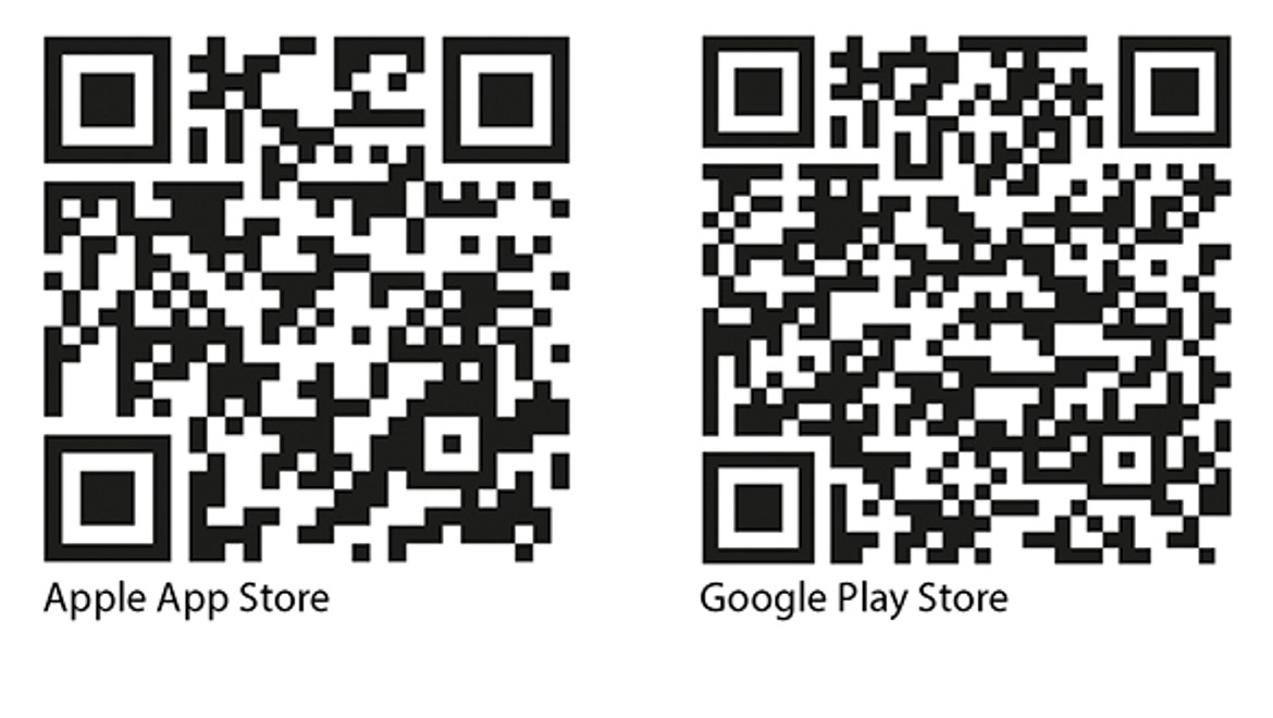 QR kód pro aplikaci Geberit Home pro iOS a aplikaci Geberit Home pro Android