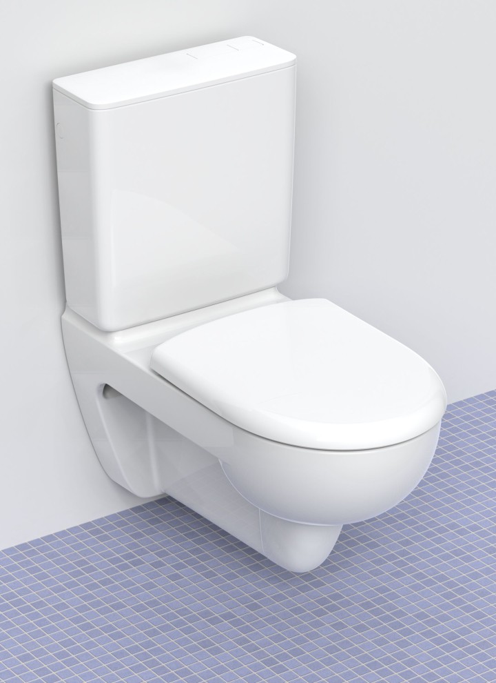 Geberit exposed cistern in front of the wall – for a cost-effective WC renovation