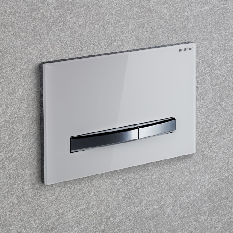 Bílá ovládací deska Geberit Sigma50