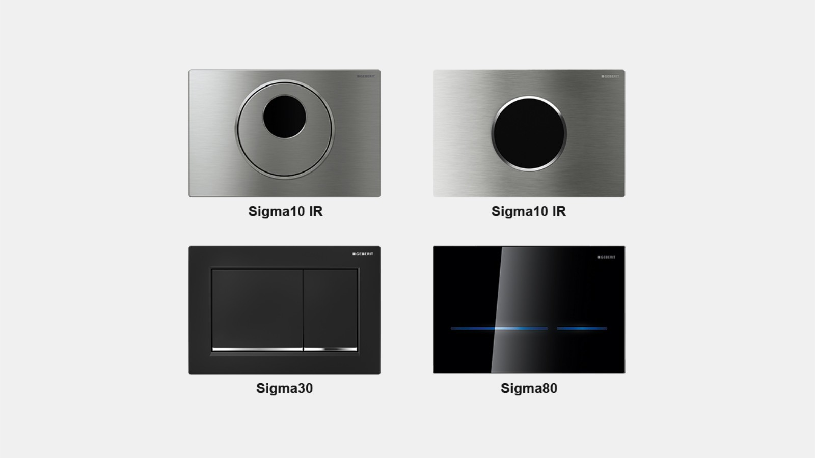 IR a mechanické ovládací prvky Geberit