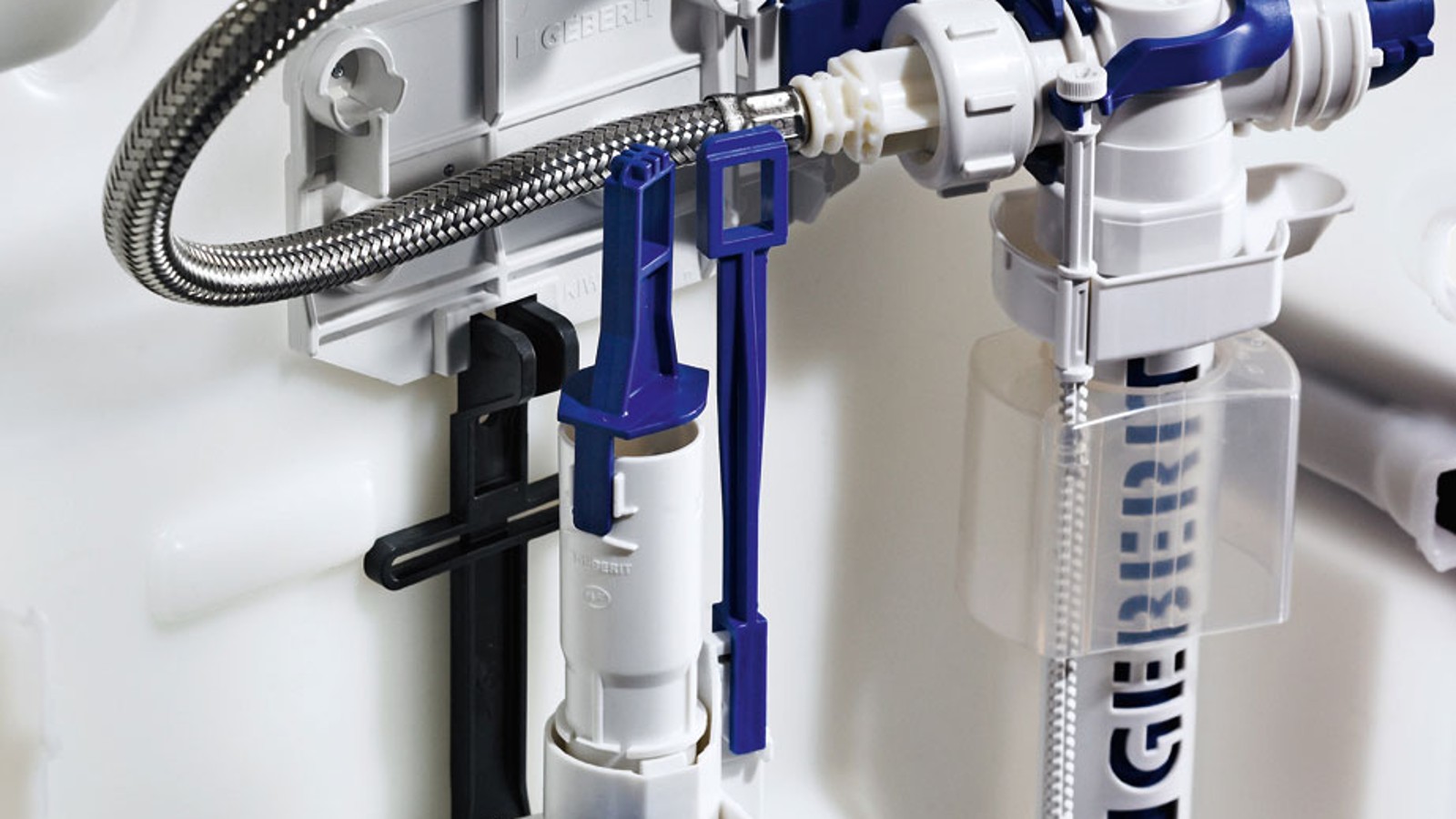 Splachovací ventil Geberit s plnicím/plovákovým ventilem