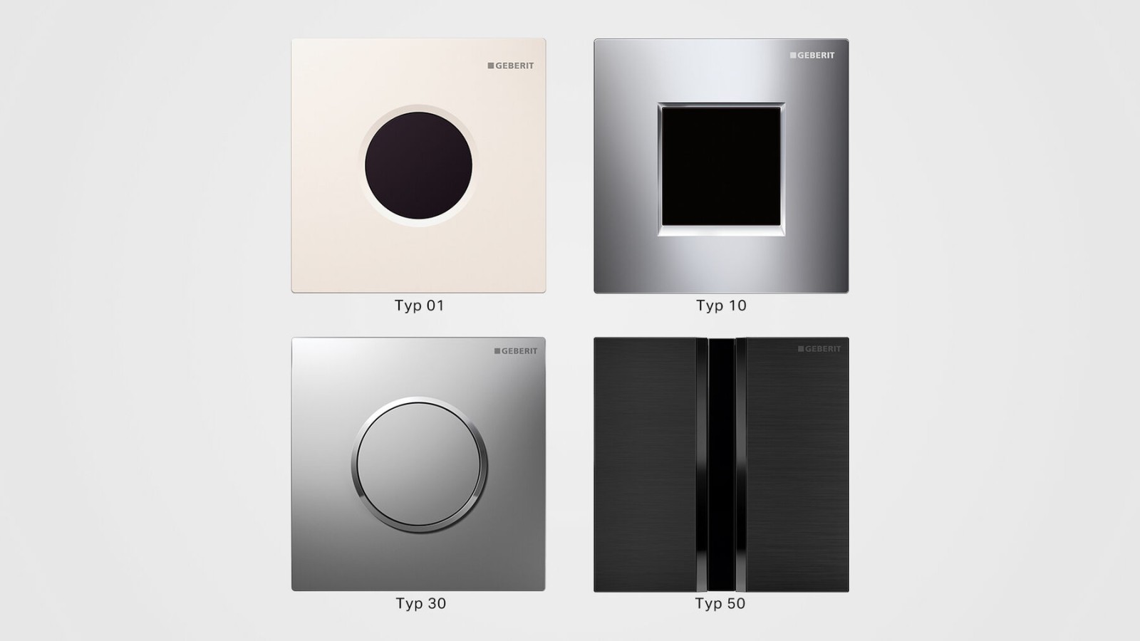 Přehled krycích desek Geberit