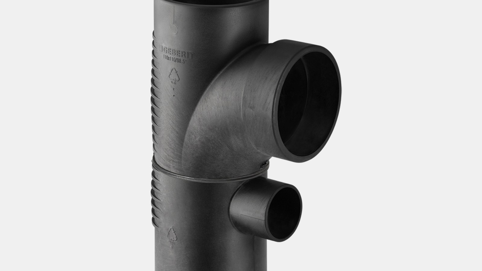 Geberit Silent-db20 kombinovaná 88,5° odbočka se speciální swept-entry úpravou Geberit Silent-db20 kombinovaná 88,5° odbočka se speciální swept-entry úpravou