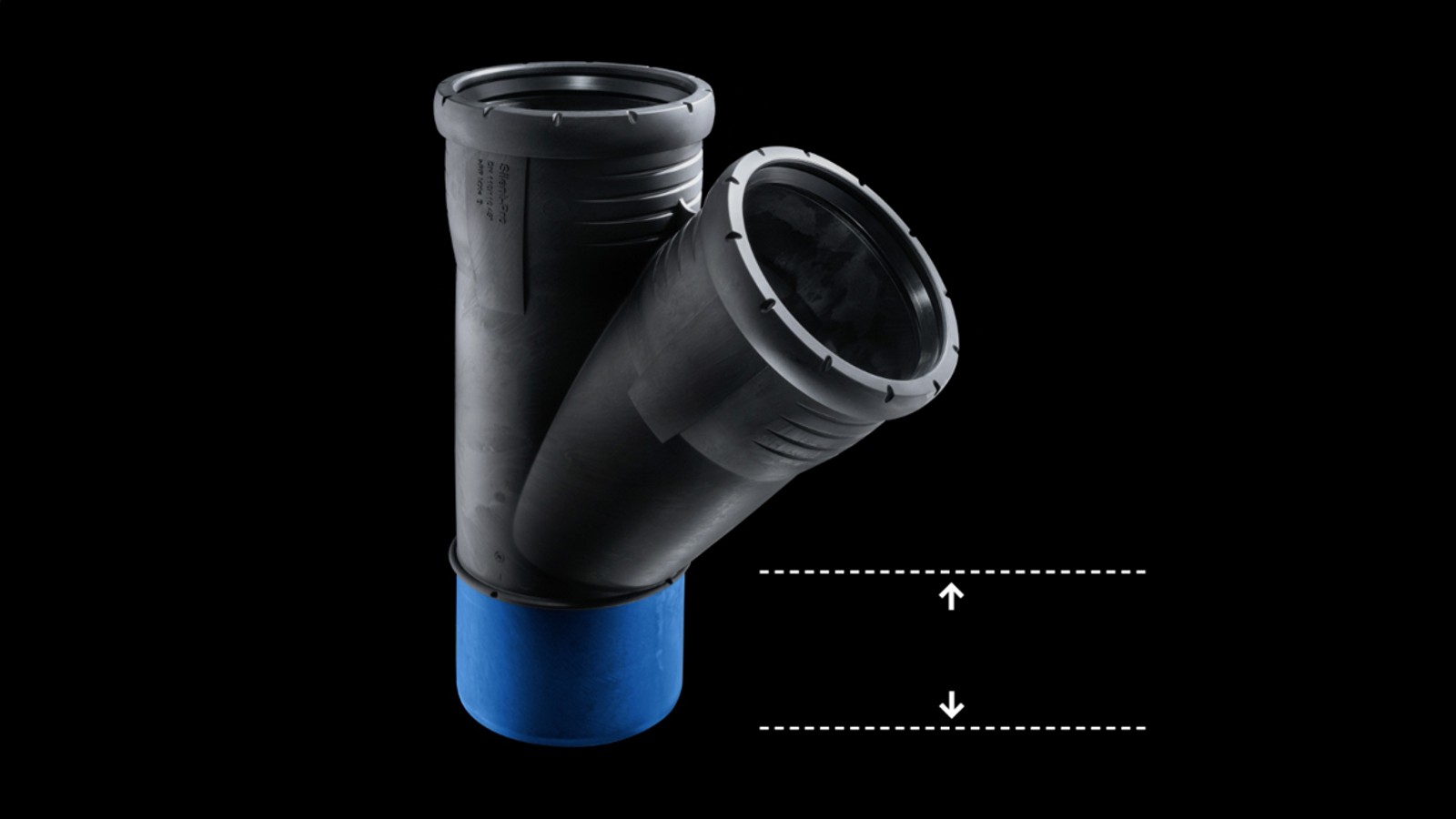 Dodatečná bezpečnost: Díky velkému zasunutí nabízí Geberit Silent-Pro dodatečnou bezpečnost pro dlouhodobé spoje.