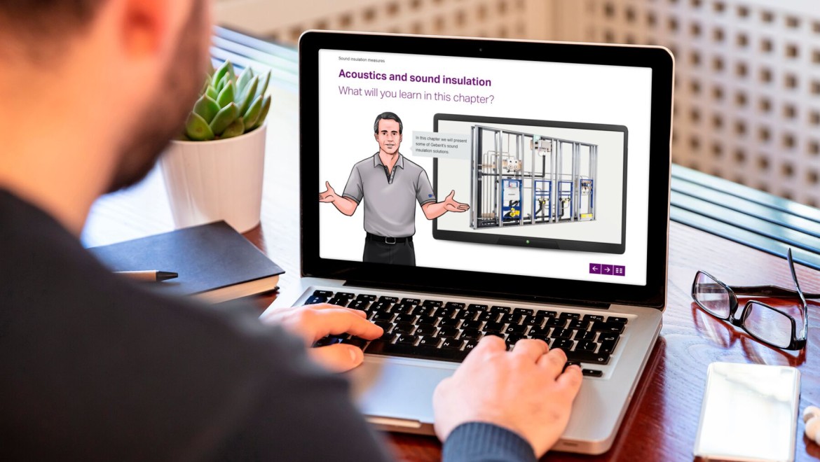 Geberit nabízí komplexní řadu digitálních školicích kurzů Geberit nabízí komplexní řadu digitálních školicích kurzů