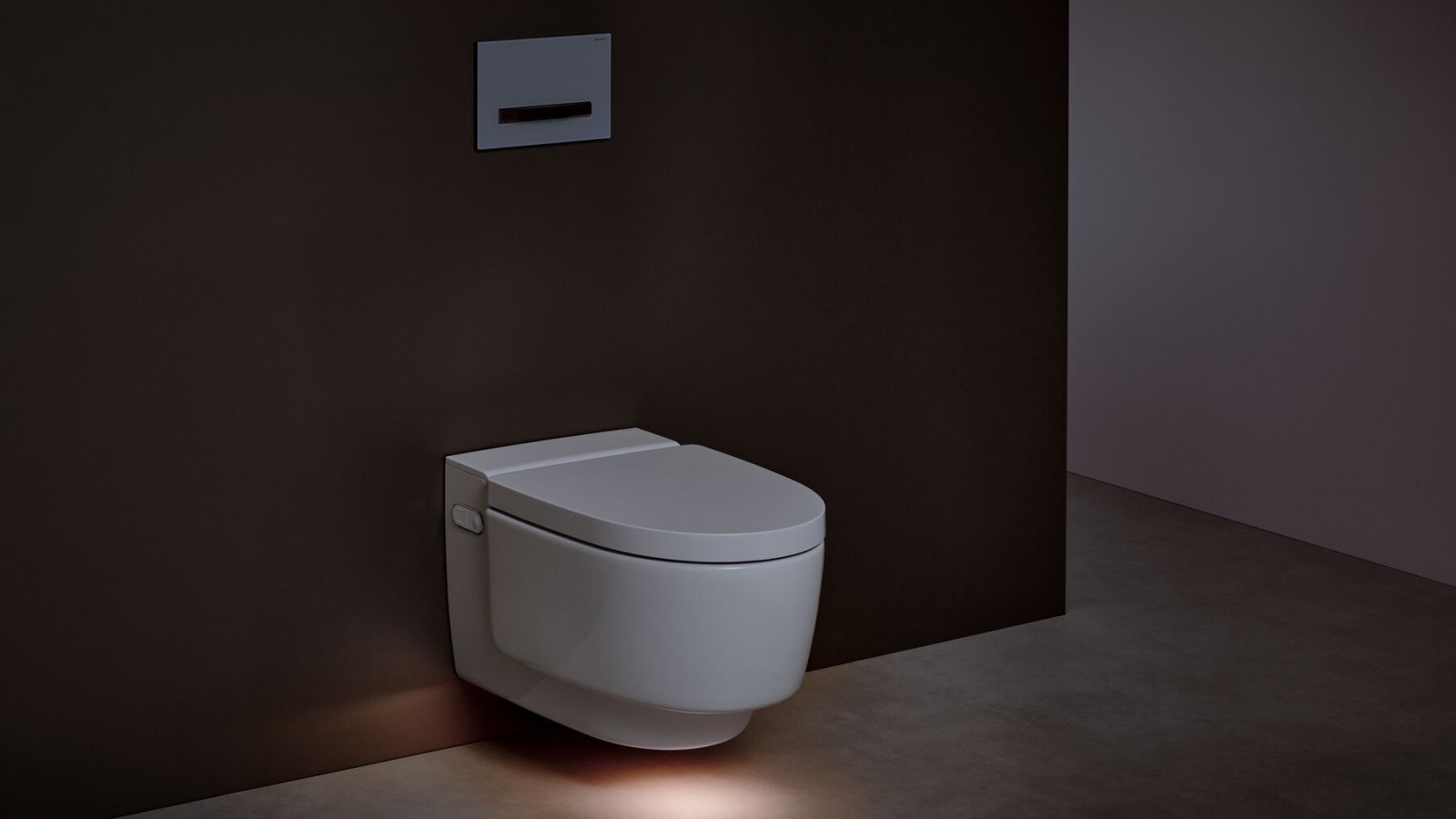 Geberit AquaClean Mera s orientačním světlem Geberit AquaClean Mera s orientačním světlem