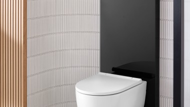 Monolit Plus černý s WC Geberit ONE
