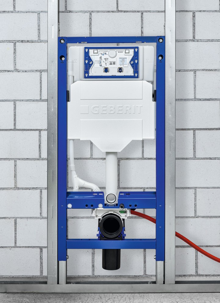 Elektrické připojení integrované do instalačního prvku WC prostřednictvím Geberit Power & Connect Box Elektrické připojení integrované do instalačního prvku WC prostřednictvím Geberit Power & Connect Box
