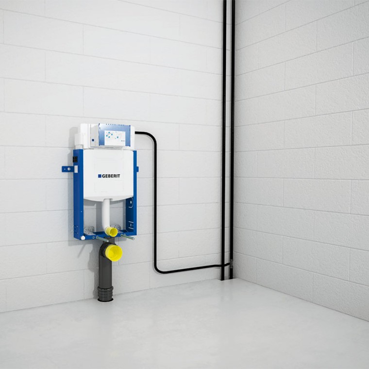 Spojení prvku Geberit Kombifix s vtoky a odtoky Spojení prvku Geberit Kombifix s vtoky a odtoky