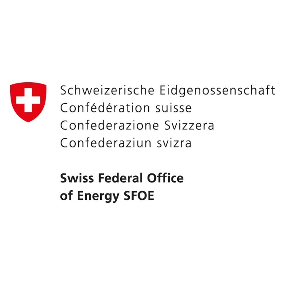 Logo Švýcarské klimatické nadace / Švýcarského federálního úřadu pro energii (SFOE)