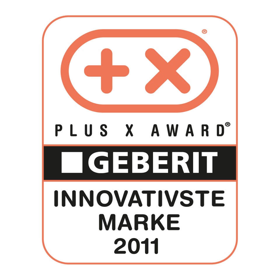 Ocenění Plus X Award pro Geberit jako nejinovativnější značku