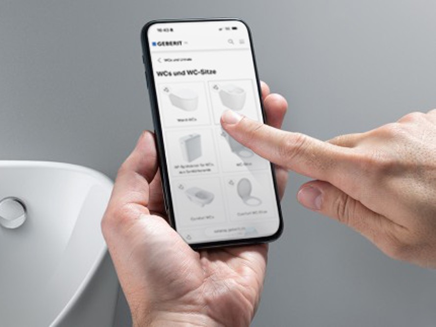 Screenshot Geberit Screenshot Geberit
