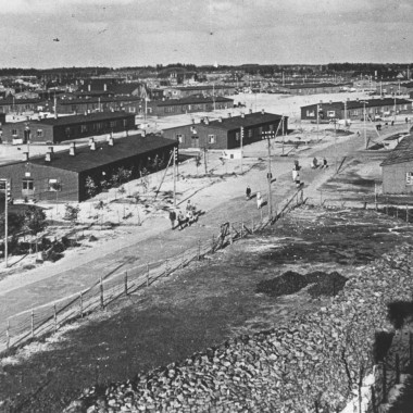 Místo největšího dánského uprchlického tábora pro německé válečné vyhnance. (© Blåvandshuk Local History Archive)