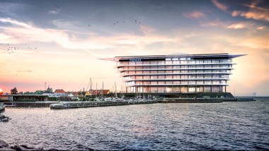 Vznášející se ostrov: nové sídlo farmaceutické společnosti Ferring Pharmaceuticals v dánském Kastrupu.