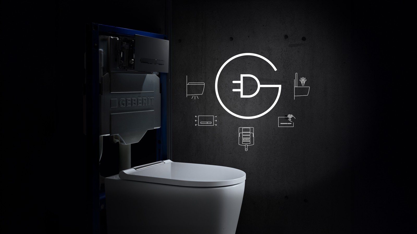 Komfortní funkce na WC s elektrickým připojením Komfortní funkce na WC s elektrickým připojením