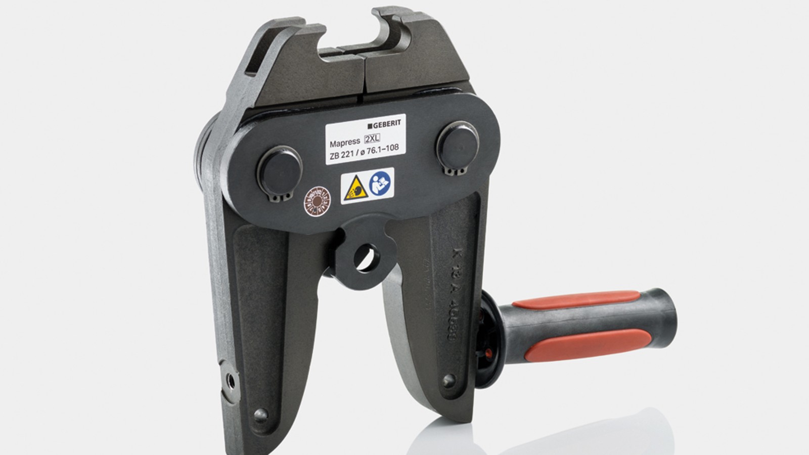 Adaptérová čelist Geberit Mapress ZB 221 pro lisování větších rozměrů trubek od 42 mm Adaptérová čelist Geberit Mapress ZB 221 pro lisování větších rozměrů trubek od 42 mm