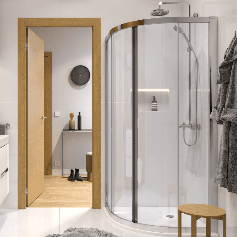 Čtvrtkruhový sprchový kout GEO Čtvrtkruhový sprchový kout GEO