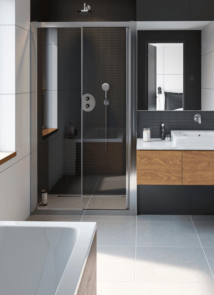 Posuvné sprchové dveře Geberit GEO Posuvné sprchové dveře Geberit GEO