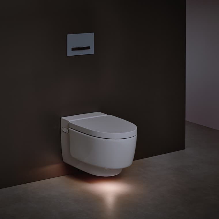 Sprchové WC Geberit AquaClean Mera Comfort s orientačním osvětlením Sprchové WC Geberit AquaClean Mera Comfort s orientačním osvětlením