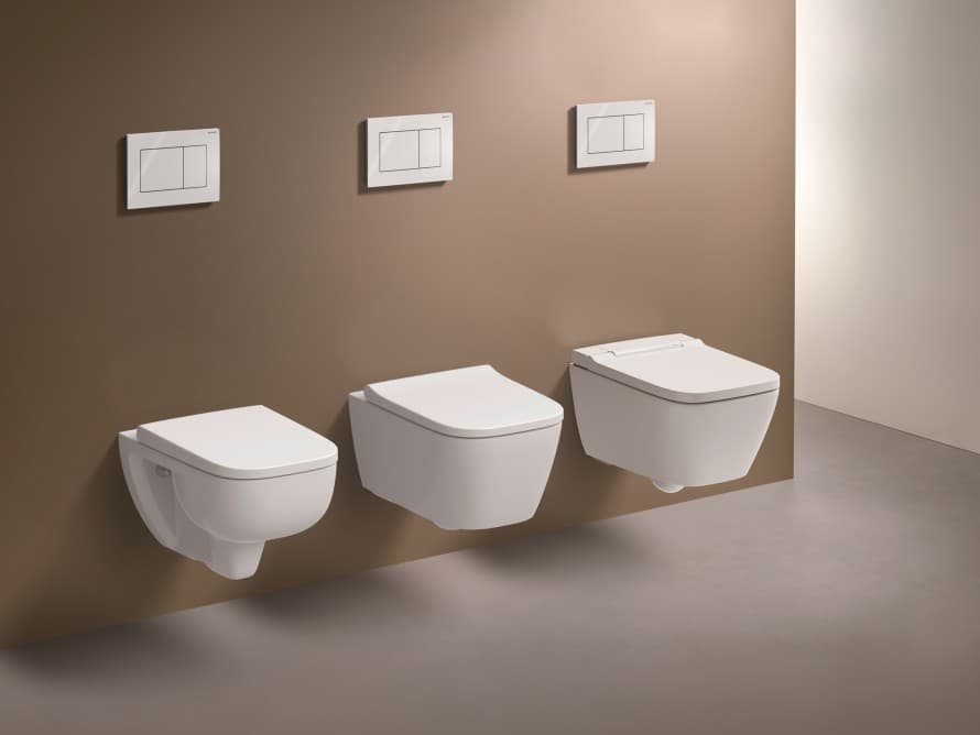 Technologie TurboFlush pro toaletní mísy s hranatým designem ve všech cenových kategoriích Technologie TurboFlush pro toaletní mísy s hranatým designem ve všech cenových kategoriích