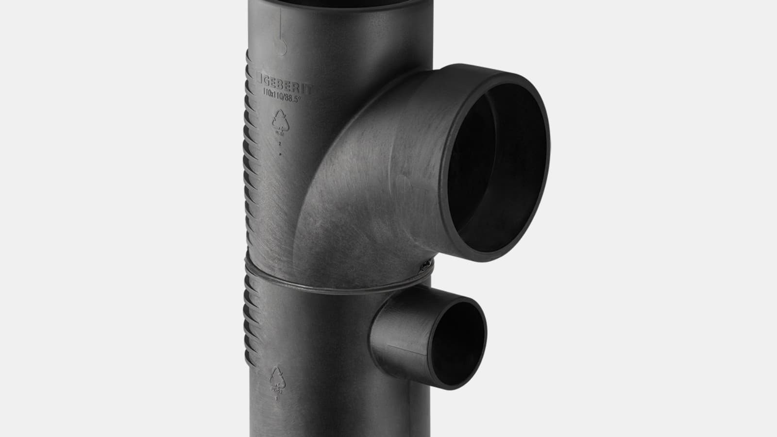 Geberit Silent-db20 kombinovaná 88,5° odbočka se speciální swept-entry úpravou Geberit Silent-db20 kombinovaná 88,5° odbočka se speciální swept-entry úpravou