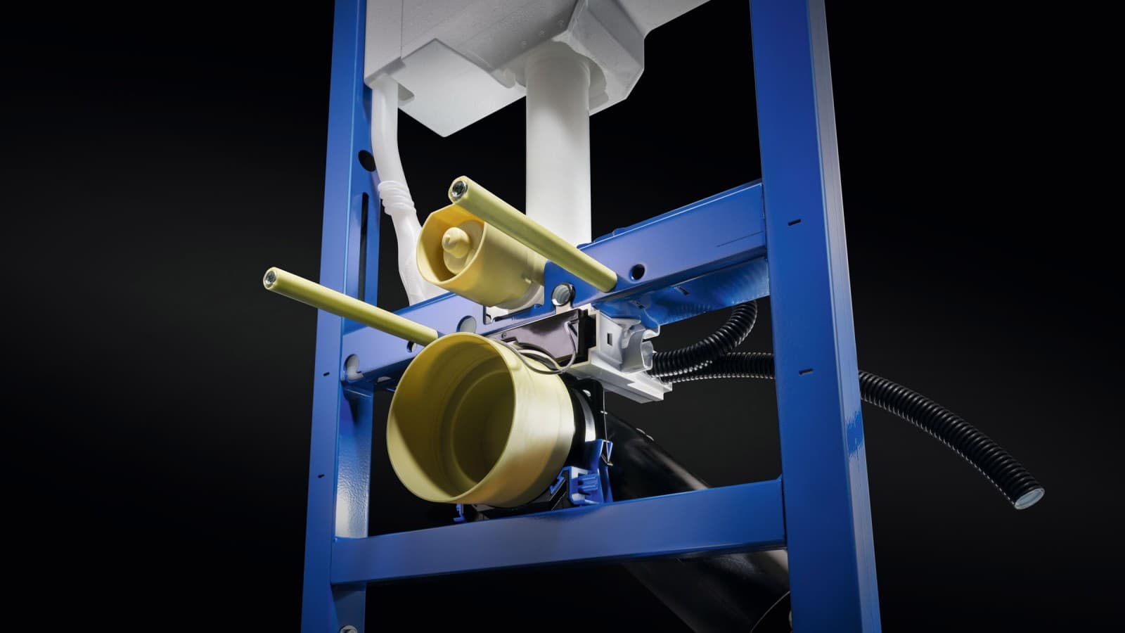 Pohodlné elektrické připojení přes Power & Connect Box na instalačním prvku pro WC Pohodlné elektrické připojení přes Power & Connect Box na instalačním prvku pro WC