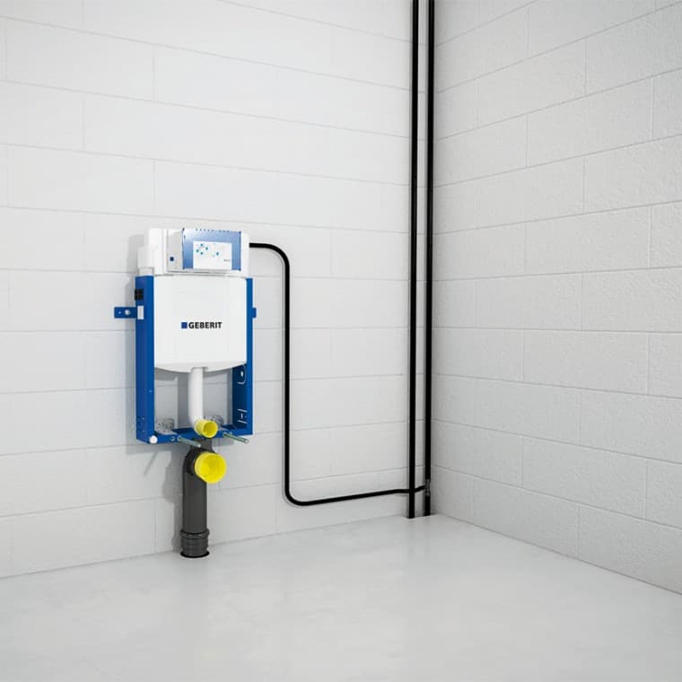 Spojení prvku Geberit Kombifix s vtoky a odtoky Spojení prvku Geberit Kombifix s vtoky a odtoky