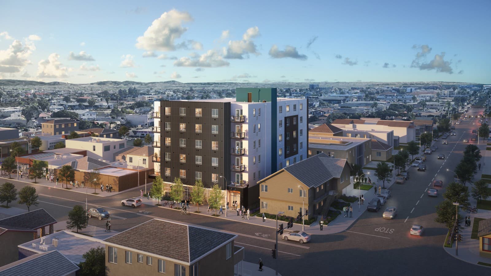 Vizualizace projektu montované stavby v USA. (© Geberit) Vizualizace projektu montované stavby v USA. (© Geberit)