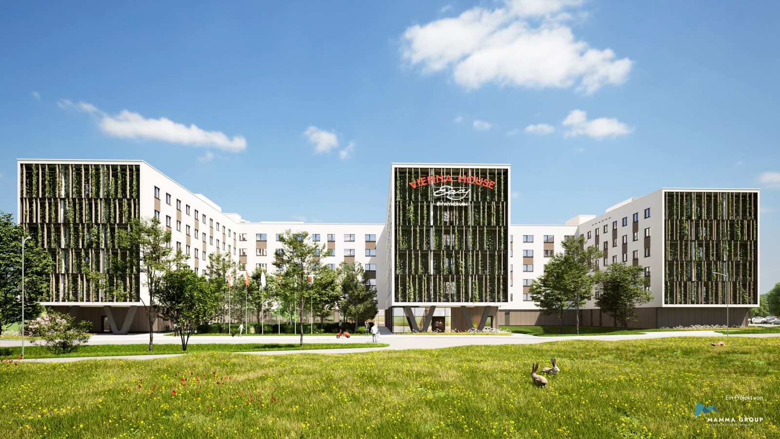 Ve Vídni-Schwechatu byl otevřen největší evropský hotel postavený v hybridní dřevěné konstrukci (© BKK3 Architektur) Ve Vídni-Schwechatu byl otevřen největší evropský hotel postavený v hybridní dřevěné konstrukci (© BKK3 Architektur)