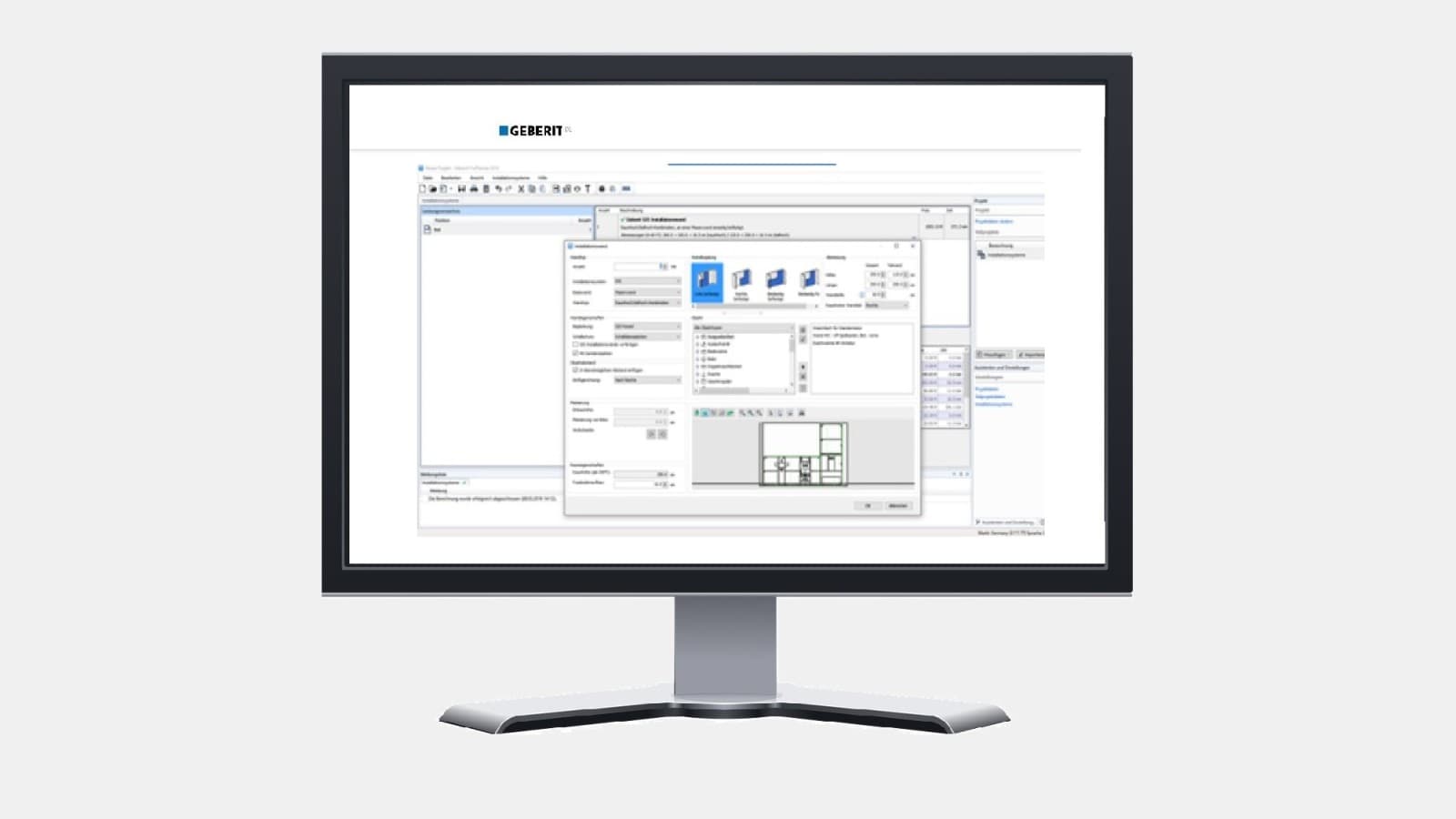 Geberit nabízí širokou škálu digitálních plánovacích nástrojů pro profesionály, jako je Geberit ProPlanner Geberit nabízí širokou škálu digitálních plánovacích nástrojů pro profesionály, jako je Geberit ProPlanner
