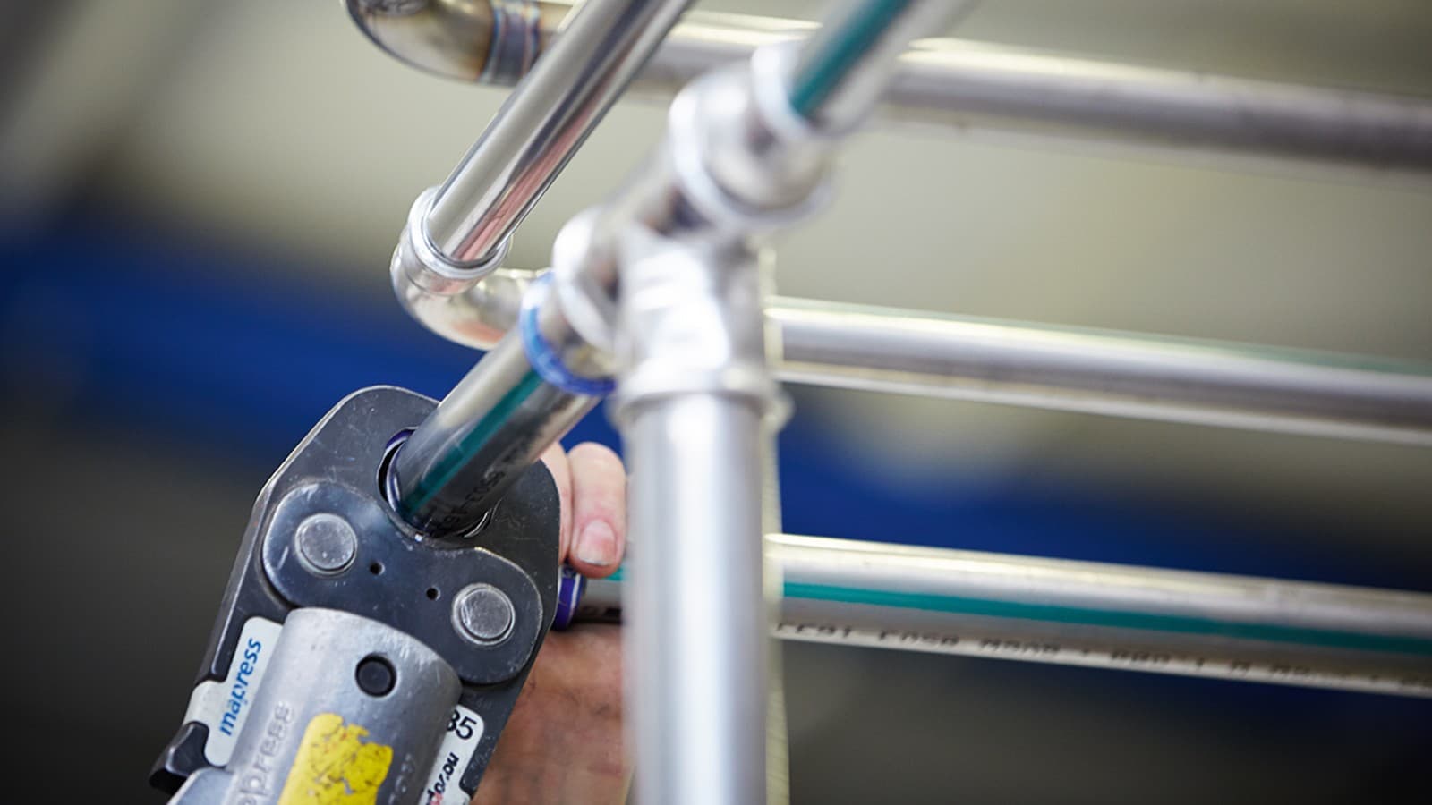 Geberit Mapress z nerezové oceli v pivovaru Geberit Mapress z nerezové oceli v pivovaru