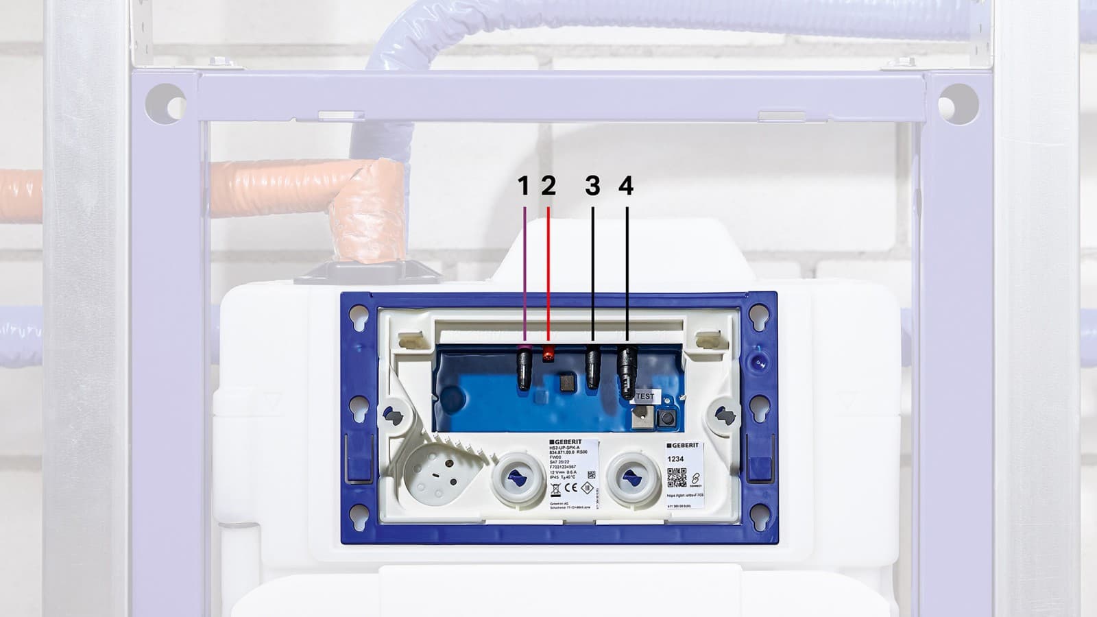 Podomítková nádržka Geberit s hygienickým proplachem HS30 (© Geberit) Podomítková nádržka Geberit s hygienickým proplachem HS30 (© Geberit)